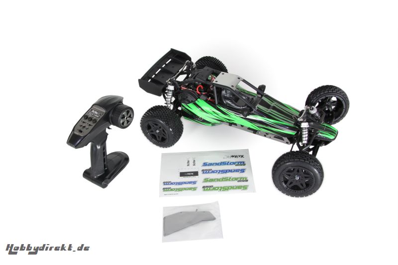 SandStorm one8 - 2WD RTR Dune Buggy Brushless Modellauto, grüne Karosserie XciteRC 30200000