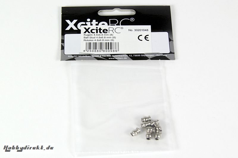 Kugeln 4.8x6.8 mm (8) für Sand Rail XciteRC 30201048