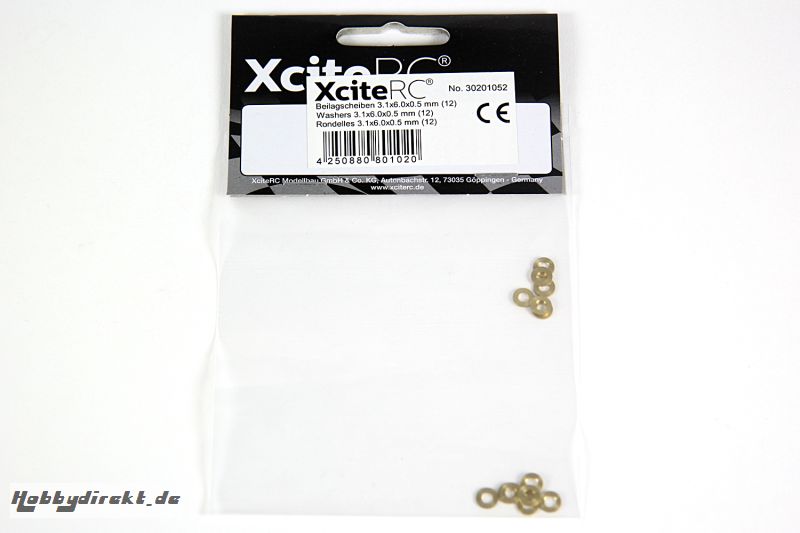 Beilagscheiben 3.1x6.0x0.5 mm (12) für Sand Rail XciteRC 30201052