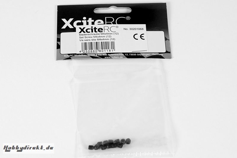 Madenschraube M4x4mm (12) für Sand Rail XciteRC 30201068