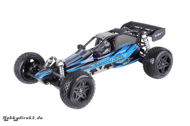 SandStorm one8 - 2WD RTR Dune Buggy Brushed Modellauto, blaue Karosserie XciteRC 30205000