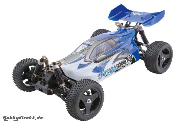 Buggy one10 4WD Brushless RTR Modellauto M1:10 blau XciteRC 30321000