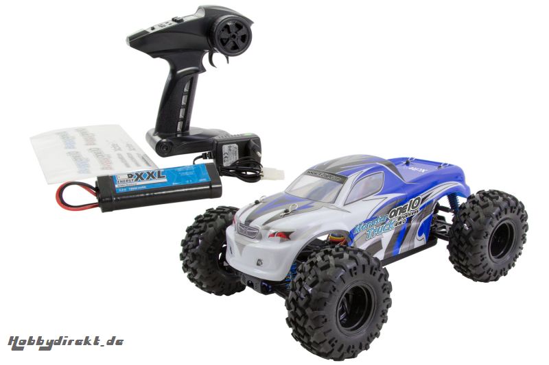 Monster Truck One10 4WD Brushless RTR Modellauto M1:10 blau XciteRC 30331000