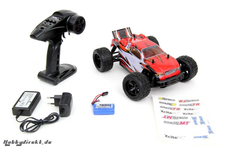 Truggy one16 TR - 4WD RTR Modellauto, rote Karosserie XciteRC 30501000