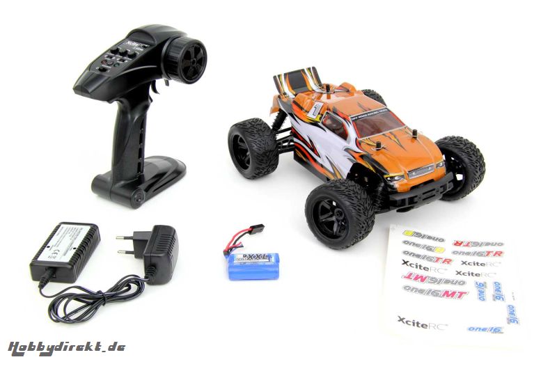 Truggy one16 TR - 4WD RTR Modellauto, goldfarbene Karosserie XciteRC 30504000