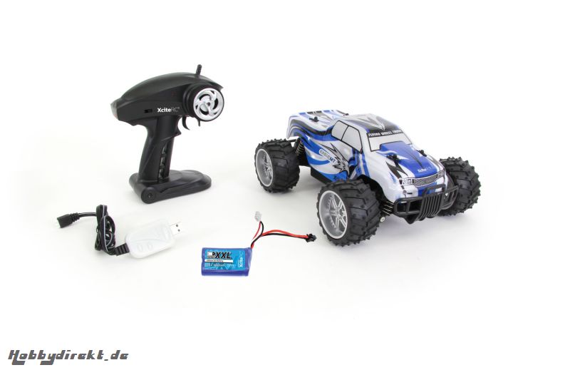 B-WARE ! Eagle Monster Truck M 1:16 - 2WD Ready-to-Run Modellauto, blaue Karosserie XciteRC 30507000B