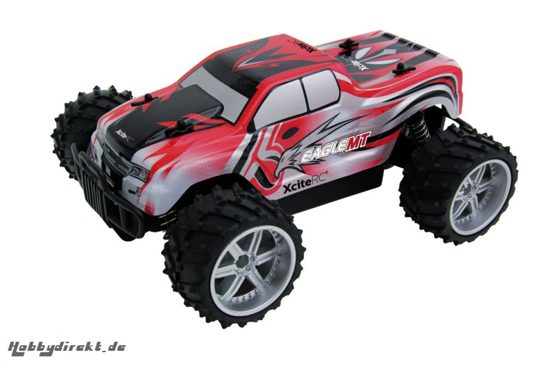 Eagle Monster Truck M 1:16 - 2WD RTR Modellauto, rote Karosserie XciteRC 30507100