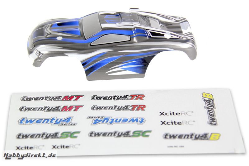 Karosserie für Truggy twenty4 TR silber/blau XciteRC 30600031