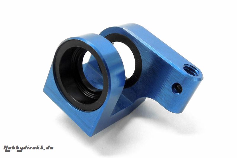 KM-Racing H-K1 MV Aluminium Mittelwellen-Bock inkl. Lagerbuchse (blau) KM-Racing 31301084