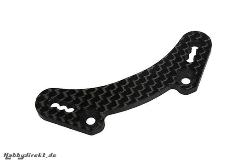 KM-Racing H-K1 3 mm Kohlefaser Dämpferbrücke vorne für lange Dämpfer XciteRC 31301229