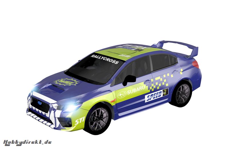 Teknotoys Subaru WRX blau/grün Slot-Car 1:43 Teknotoys 39001016