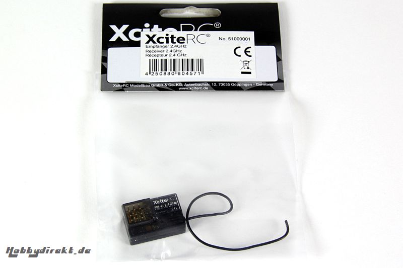 XciteRC RX-2i Empfänger 2.4GHz 2-Kanal XciteRC 51000001