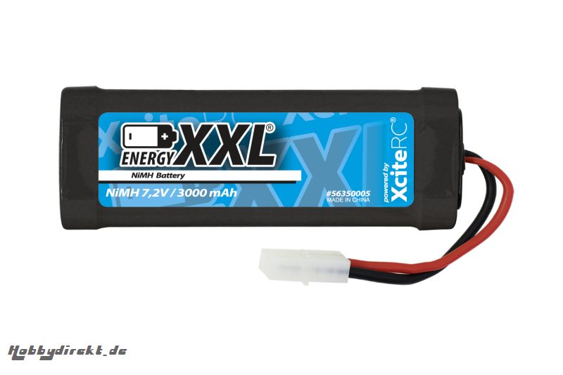 energyXXL NiMH Battery 7.2 V / 3000 mAh/ Stick/ JST-Anschlußstecker energyXXL 56350005