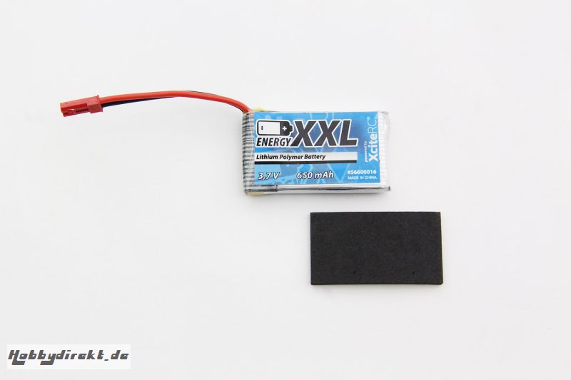 energyXXL LiPo-Akku 3.7 V 650 mAh passend für Rocket 250 energyXXL 56600016