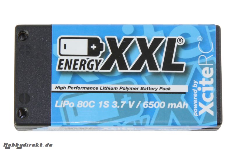 energyXXL Lipo Akku 6500 mAh 3,7 V 80C 1/12 EFRA Legal energyXXL 56600104