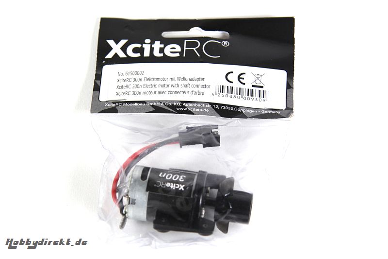 XciteRC 300n Elektromotor mit Wellenadapter XciteRC 61500002