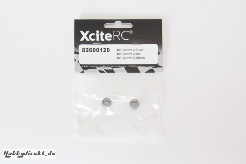 Kugellager 4x10x4mm 2 Stück XciteRC 82600120