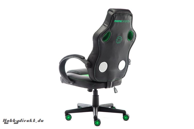 MOMO Design Gaming Chair Bürostuhl Chefsessel GC-002 mit Bluetooth Sound grün/schwarz MOMO-Design 83000012