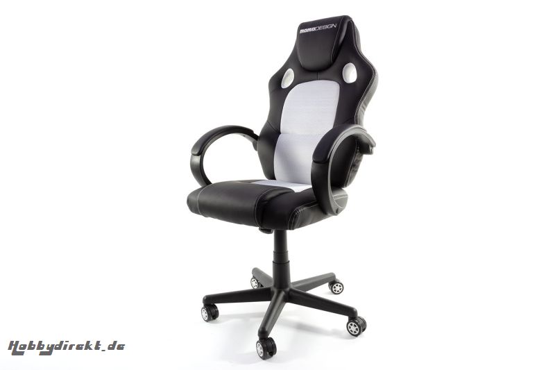 MOMO Design Gaming Chair Bürostuhl Chefsessel GC-001 weiß/schwarz MOMO-Design 83000014