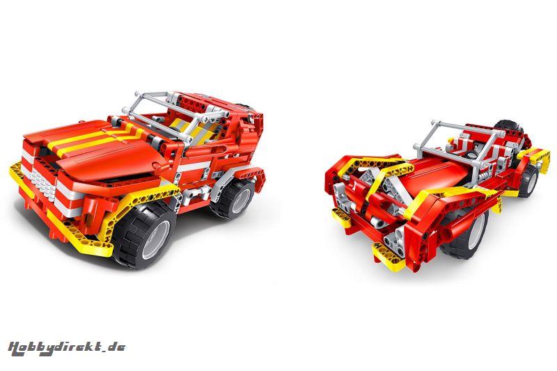 Teknotoys Active Bricks RC 2in1 SUV & Roadster rot mit Fernsteuerung Teknotoys 85000011