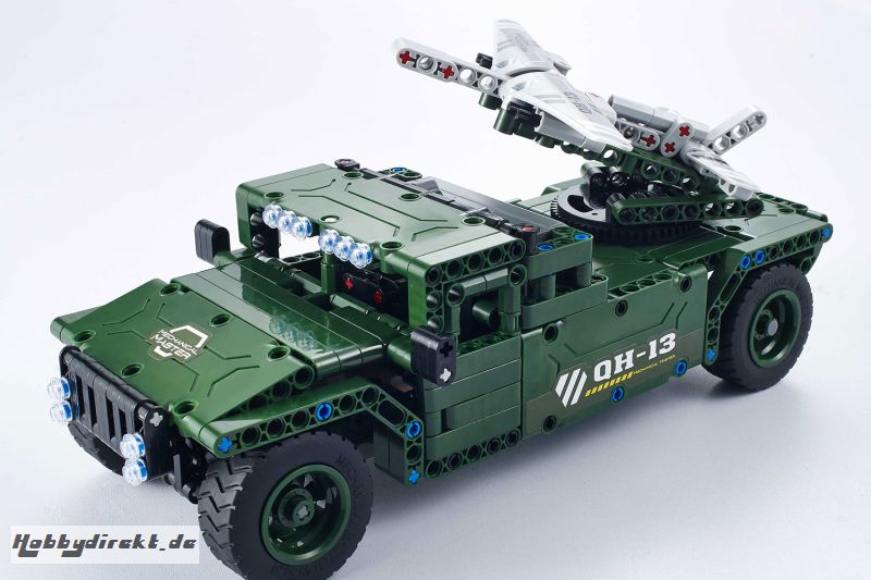 Teknotoys Active Bricks RC UAV Militär-Transporter -  Konstruktionsbaukasten mit Fernsteuerung Teknotoys 85000022