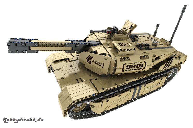 Teknotoys Active Bricks RC Panzer mit Schußfunktion - Konstruktionsbaukasten mit Fernsteuerung Teknotoys 85000030