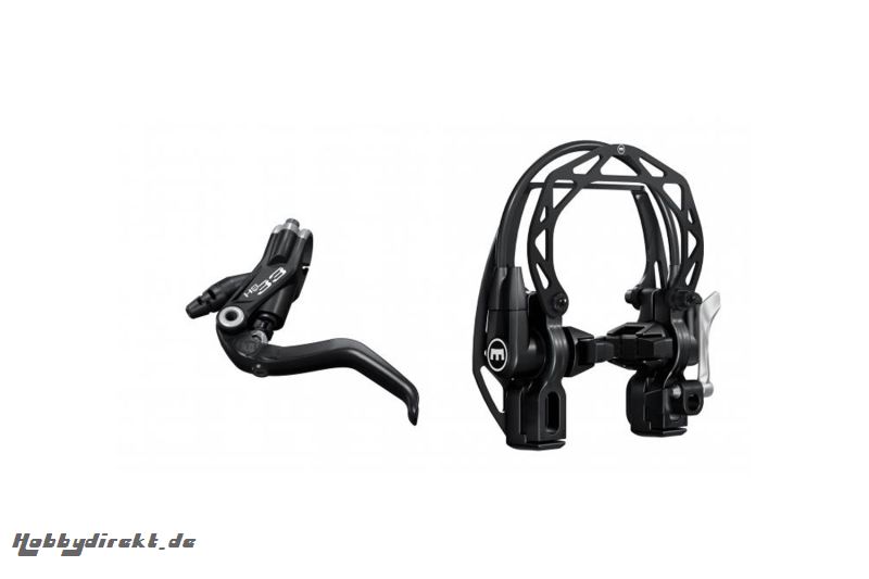 MAGURA HS33 schwarz, 2-Finger Hebel, links/rechts verwendbar, 2.000 mm Leitungslänge, Einzelbremse (VE= 1 Stück) Magura 87010738