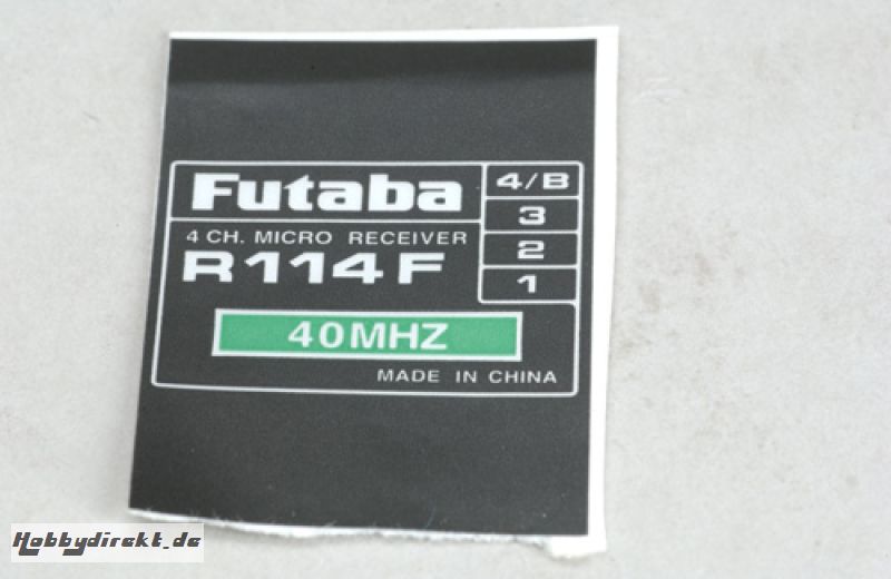 Futaba R114F 35MHZ Etikett