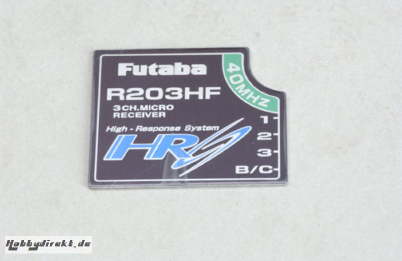 Futaba Empfänger Etikett R203HF