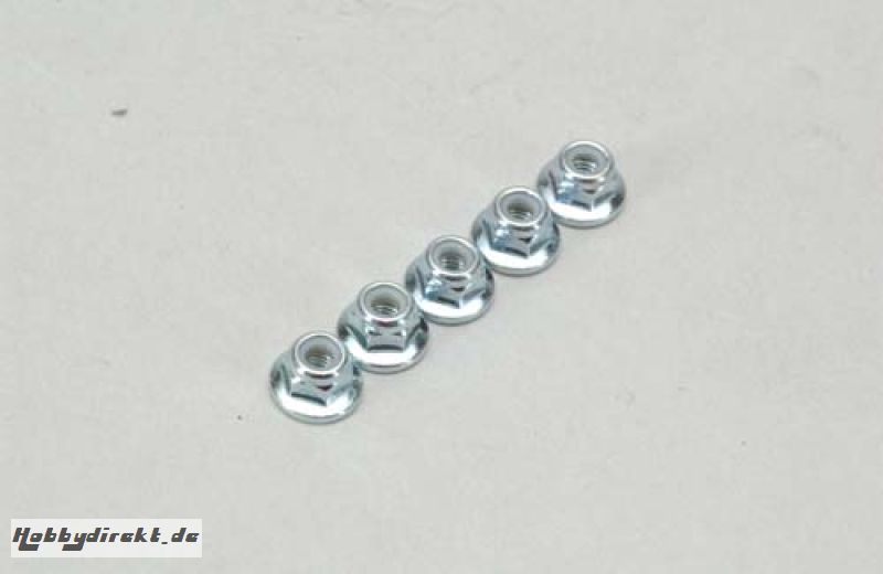 Stopmutter - m. Flansch 3mm (Pk5) XTM