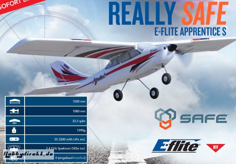 E-flite Apprentice S 15e RTF Horizon EFL3100