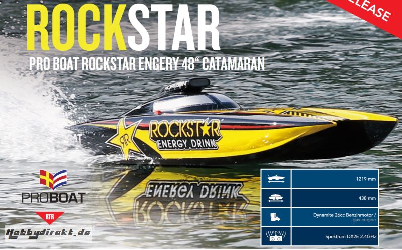 Pro Boat Rockstar 48-inch Cat Horizon PRB09003