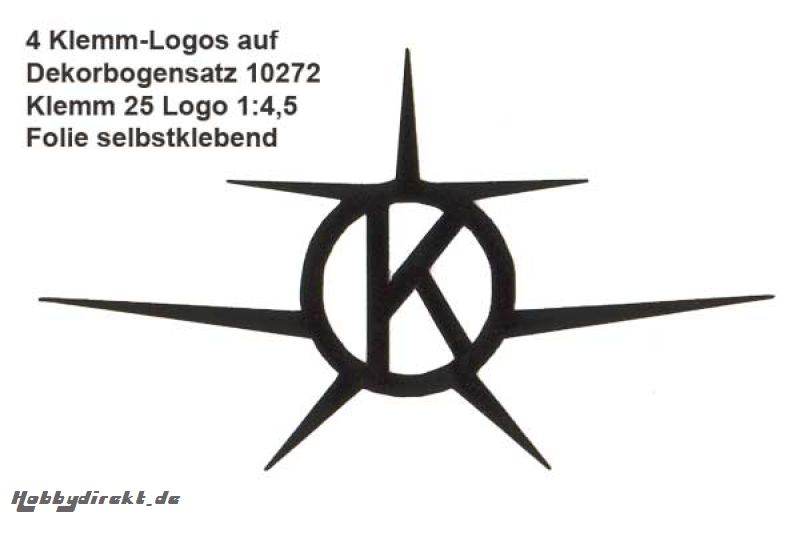 Klemm 25 Logo 1:4,5 selbstklebend (Satz) Krick 10272