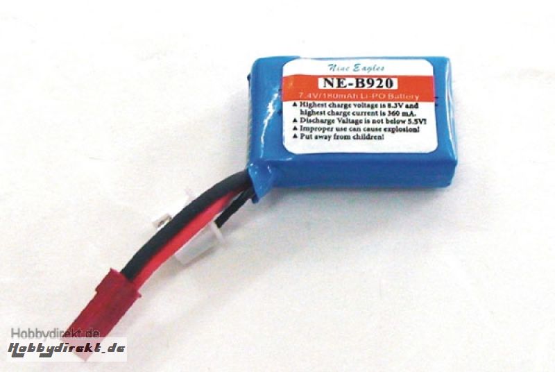 Akku 7,4V 180 mAh Flugmodell Micro Safari Krick 17988