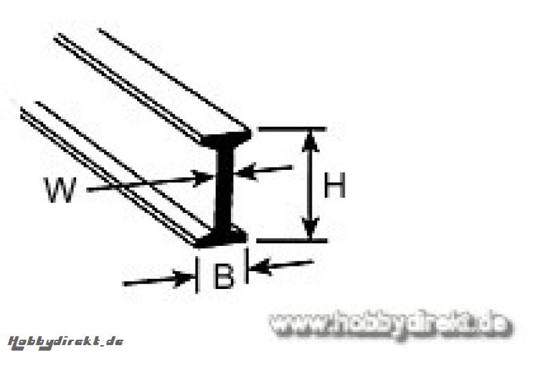 BFS-4 Doppel-T-Profil 3,2x1,6x375mm (8) Krick 190513