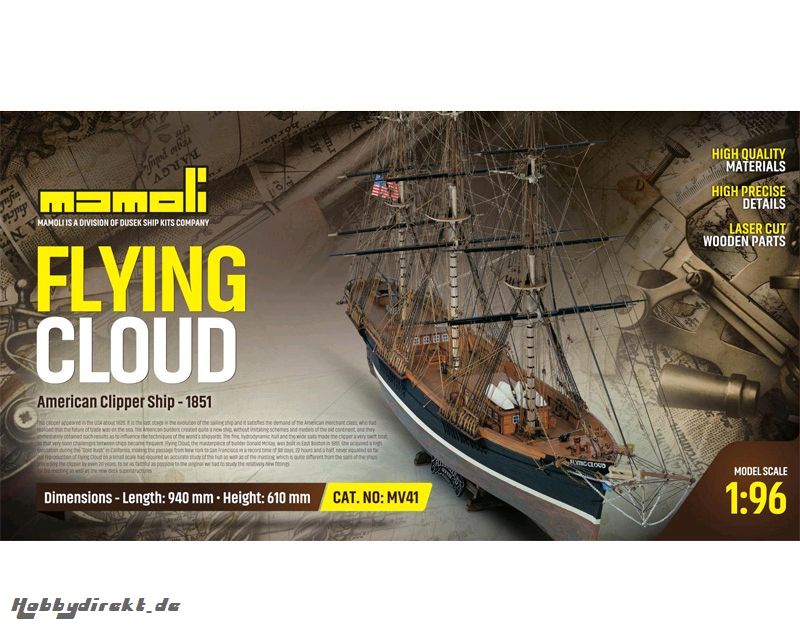 Flying Cloud Bausatz 1:96 M Krick 21741