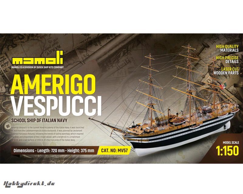 Amerigo Vespucci Bausatz 1:1 Krick 21757