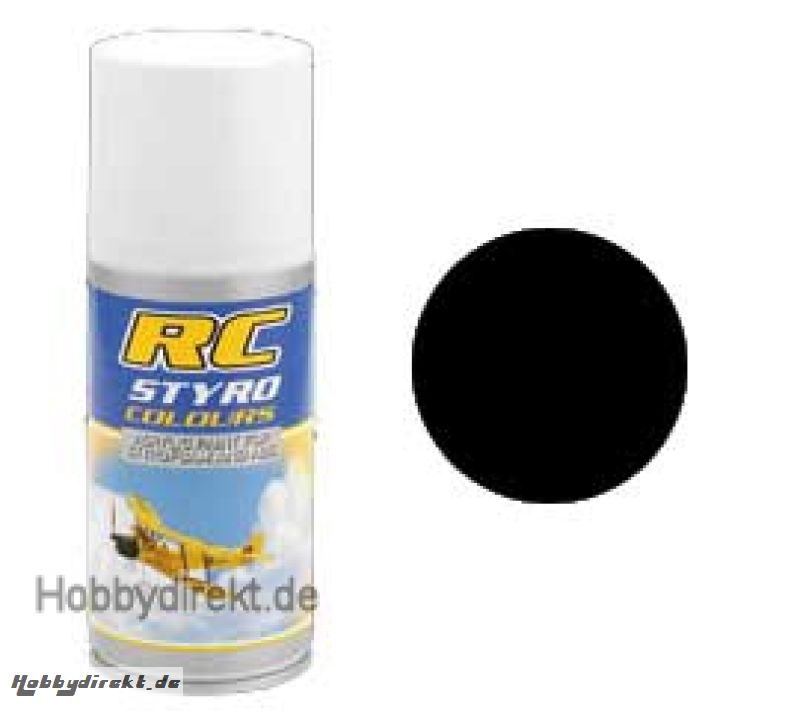 RC Styro 610 schwarz 150 ml Spraydose Krick 316610