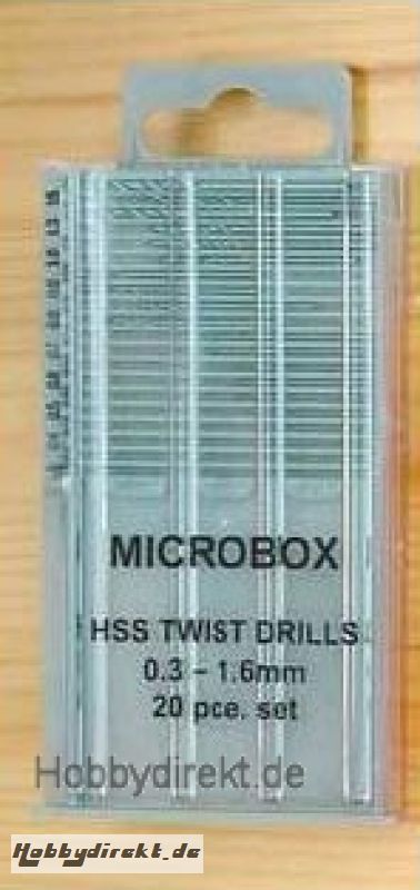 Microbox 20 HSS Bohrer 0,3-1,6 mm metrisch Krick 492045