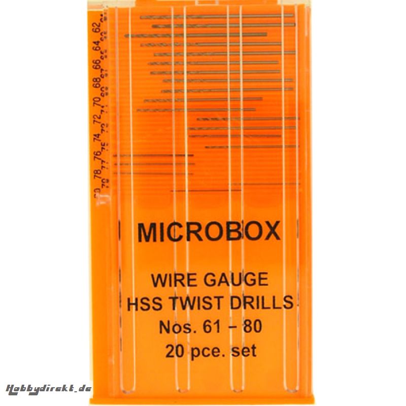 Microbox Bohrer Set (20) .61-.80 Krick 493122