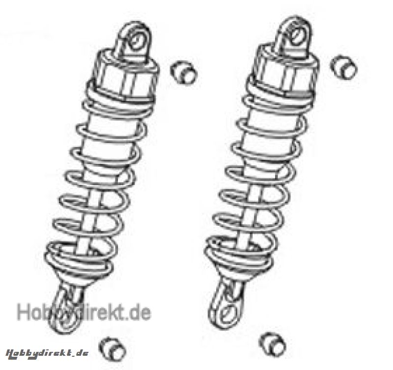 Hintere Stoßdämpfer kpl. (2) Krick 646006