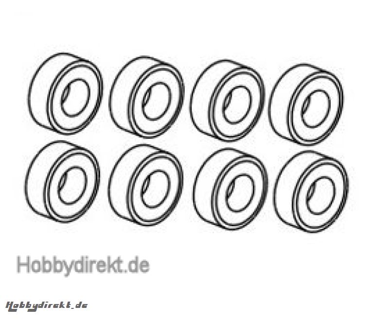 Kugellager 4x8x3 (8) Krick 646057