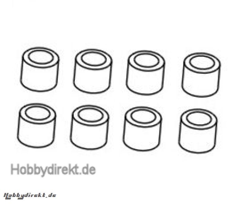 Distanzhülsen Achsschenkelträger (8) Krick 646068