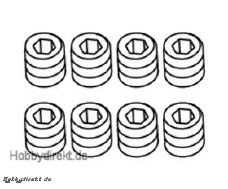 Madenschraube M3x3 mm (8) Krick 646069