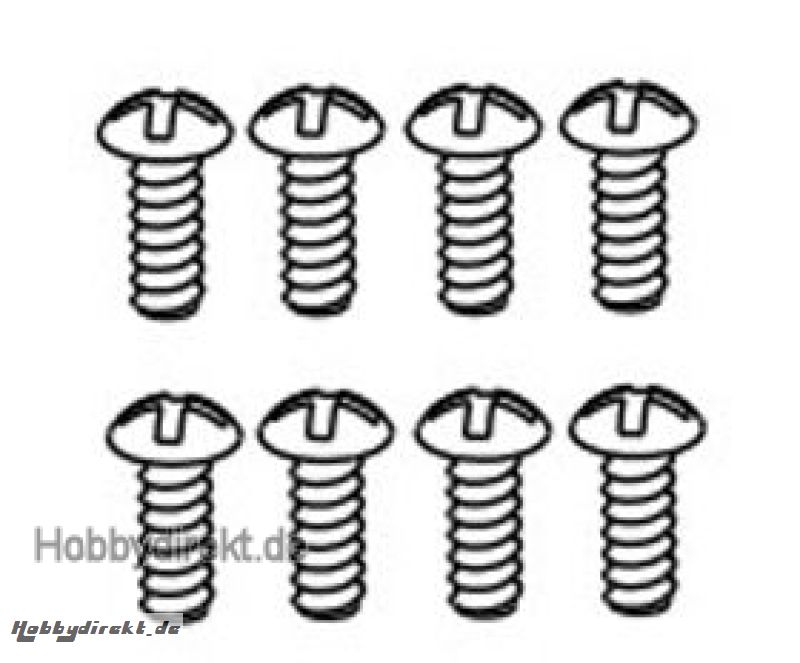 Linsenkopfschraube 3x8 mm selbstschneidend (8) Krick 646074