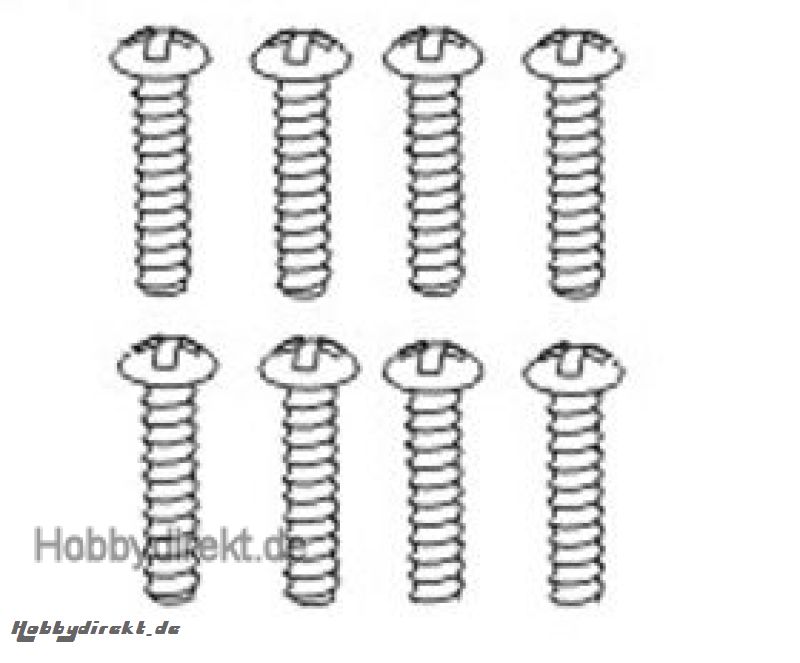 Linsenkopfschraube 2,6x14 mm selbstschneidend (8) Krick 646079