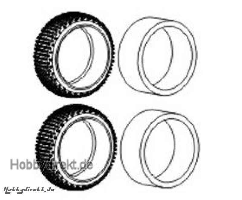 Buggyreifen mit Einlage 1:16 (2) Krick 646099