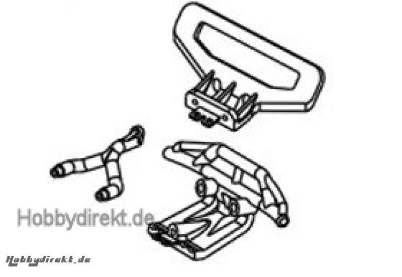 Stoßfänger vorne/hinten Truck 1:16 Satz Krick 646105
