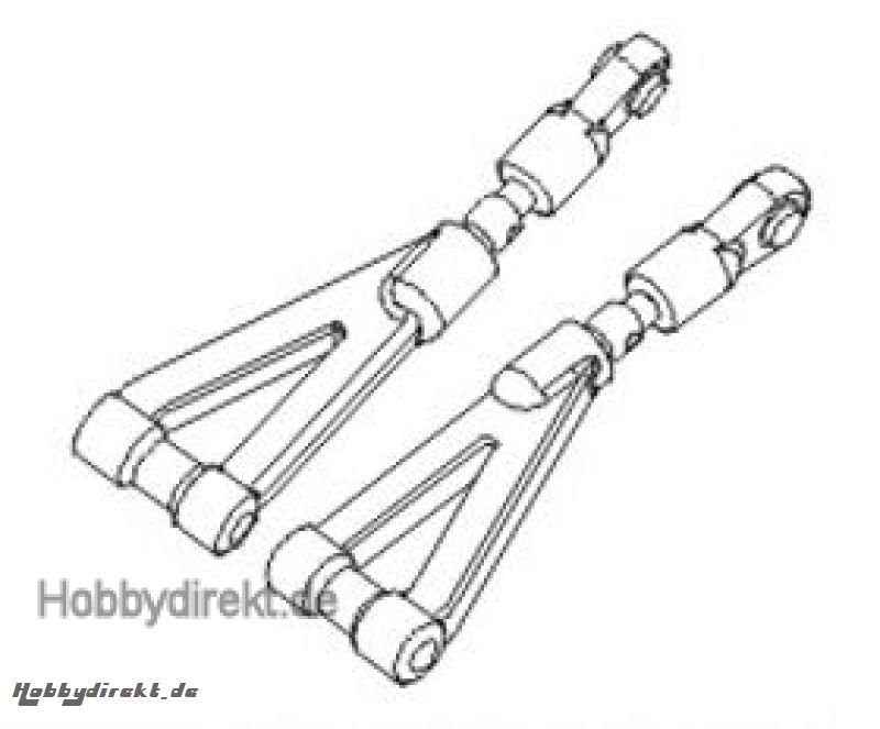 Obere Querlenker kpl. Aluminium (2) Krick 646126