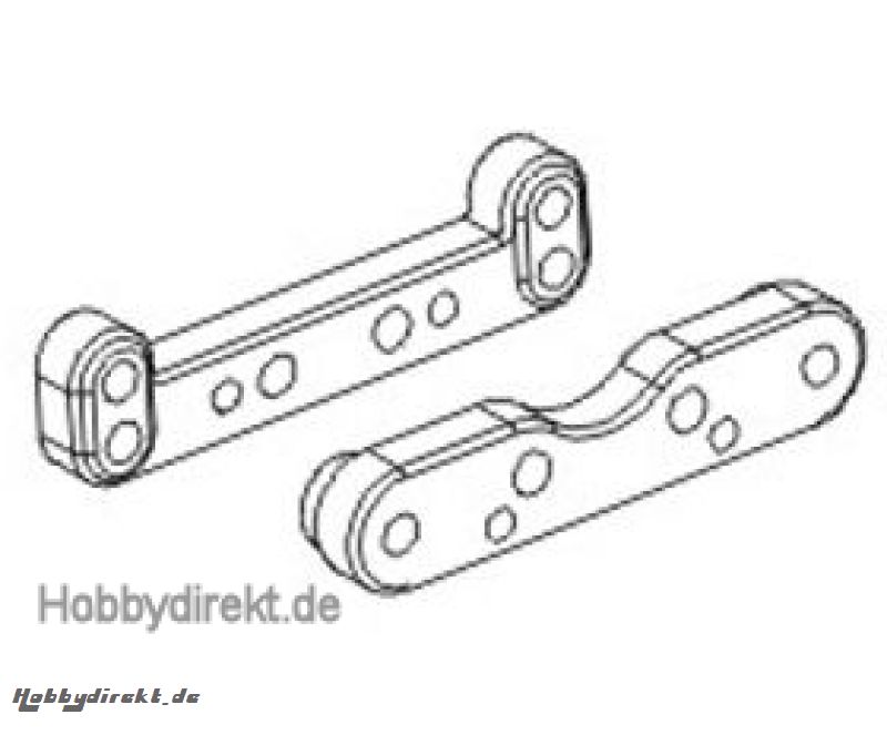 Hintere Querlenkerstiftehalterung Aluminium (2) Krick 646134